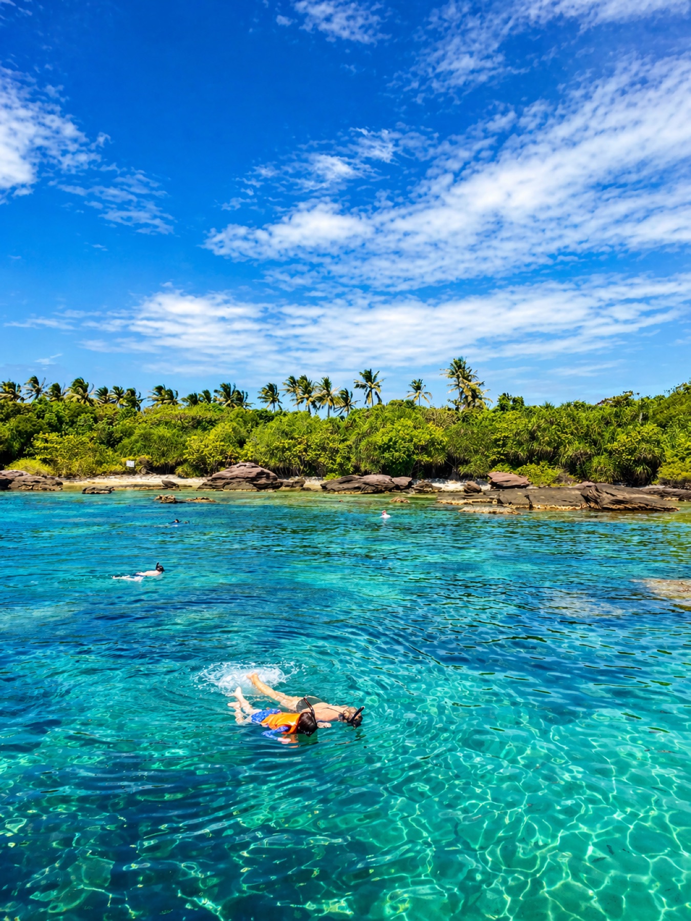 Snorkeling spot on the 3 Island Tour